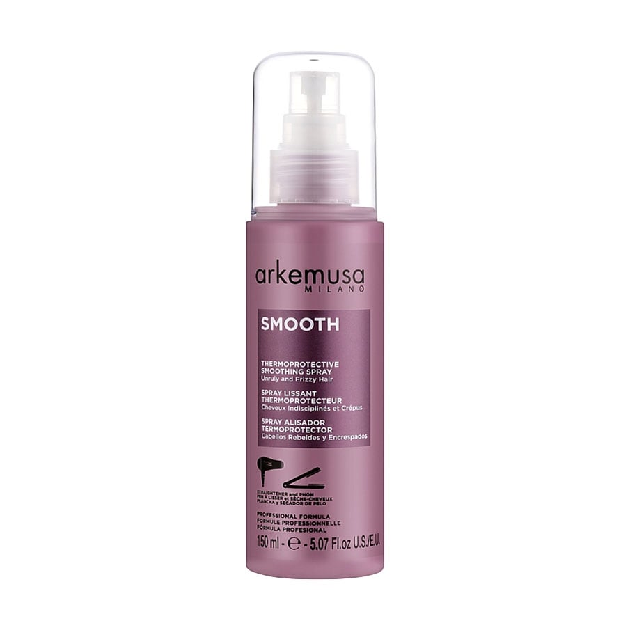 Уцінка! Термозахисний спрей Arkemusa Smooth Spray для кучерявого та неслухняного волосся, 150 мл